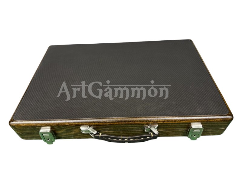 Beech wood Travel Backgammon Set Brownie